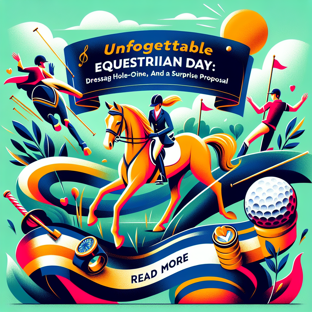 Unforgettable Equestrian Day: Dressage Triumph, a Hole-in-One, and a Surprise Proposal- just horse riders