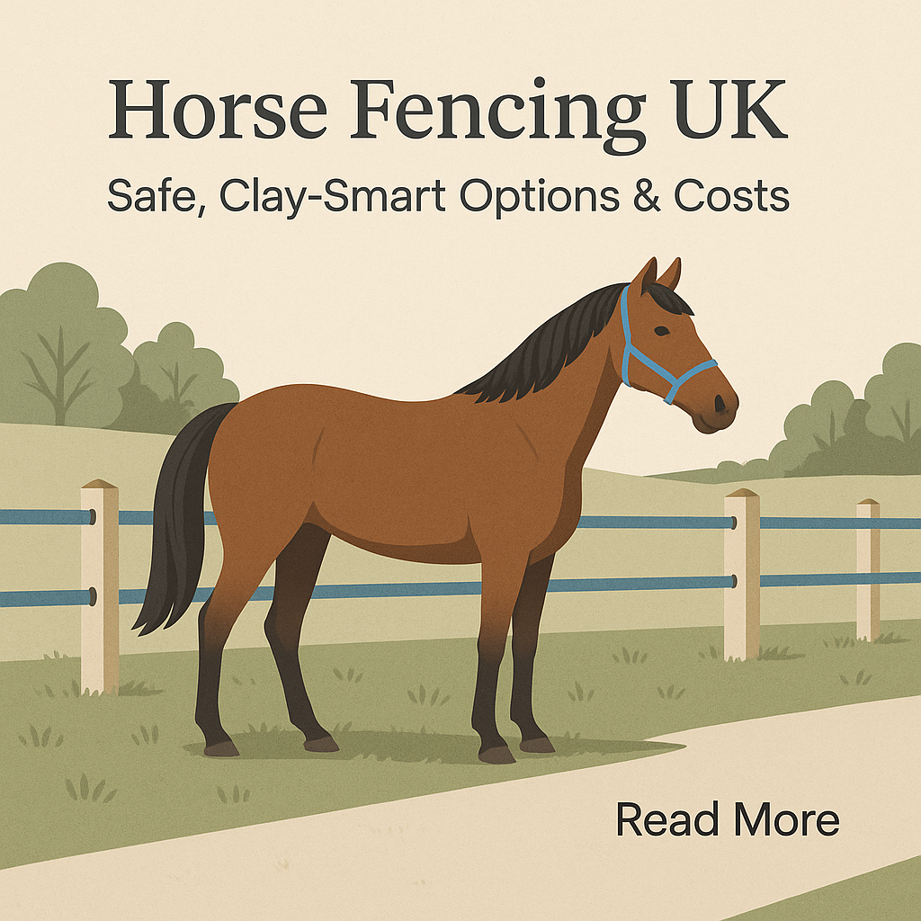 Horse Fencing UK: Safe, Clay-Smart Options & Costs- just horse riders