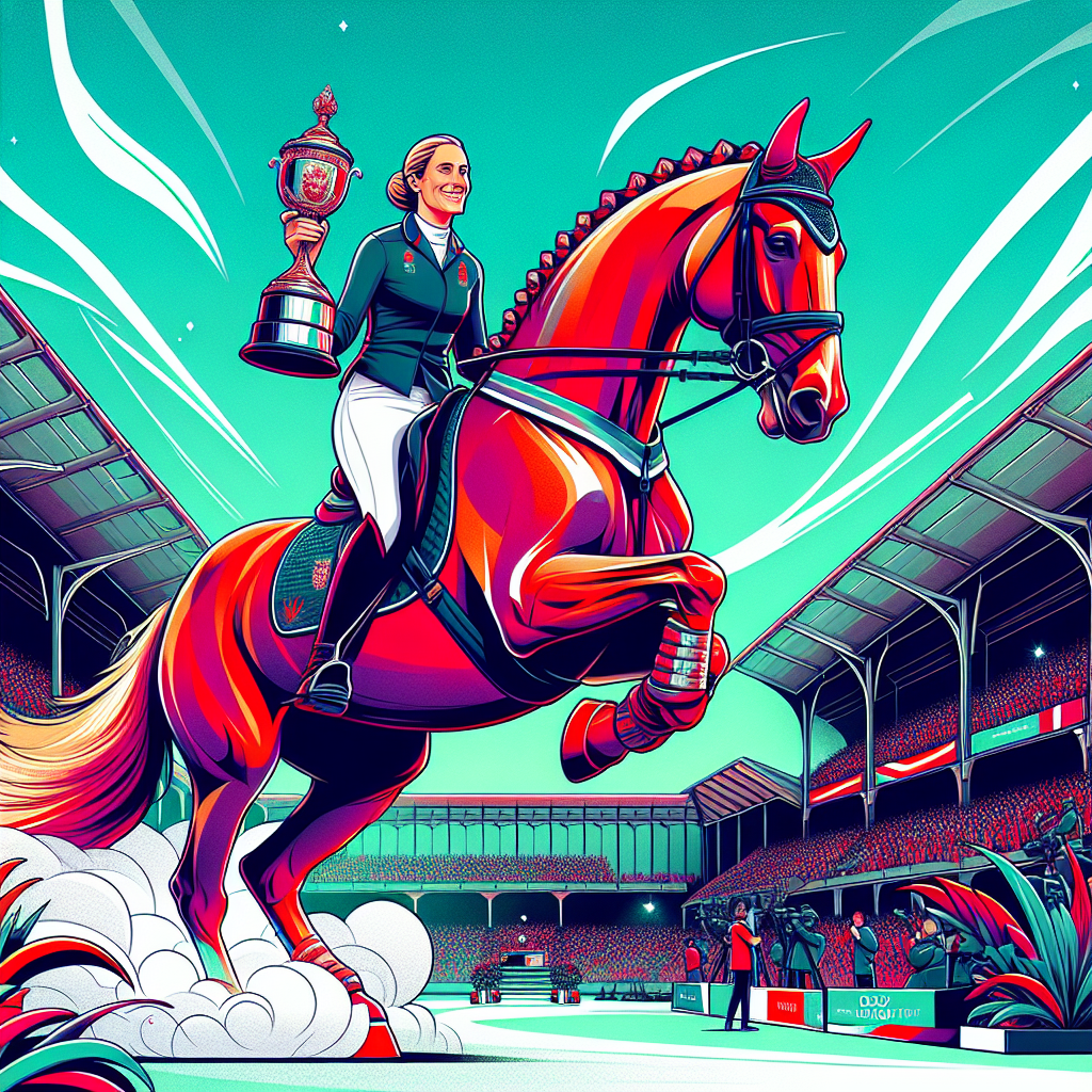 The Triumph Of Vicky Smith And A Red Knight At HOYS 2024- just horse riders