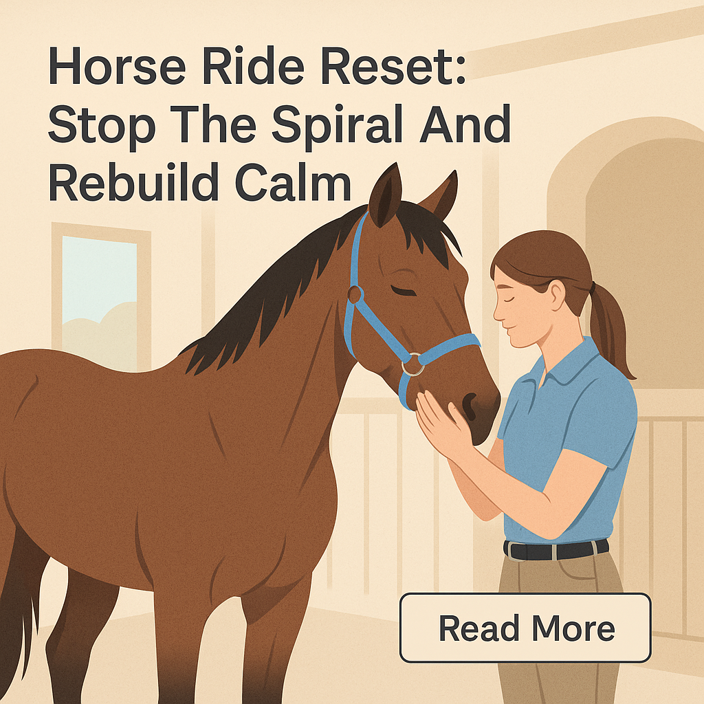 Horse Ride Reset: Stop The Spiral And Rebuild Calm- just horse riders