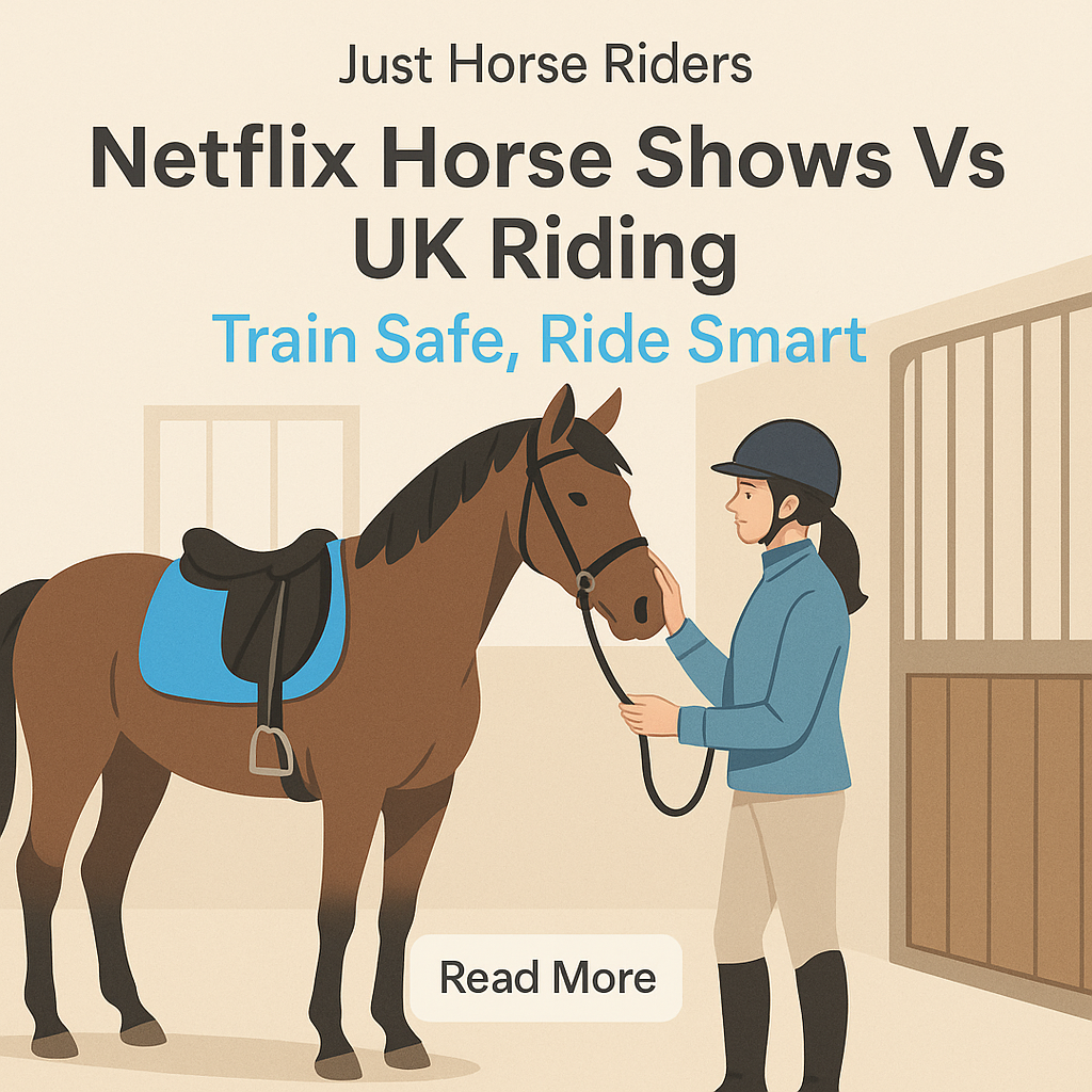 Netflix Horse Shows Vs UK Riding: Train Safe, Ride Smart- just horse riders