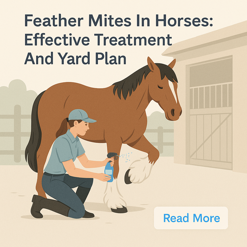 Feather Mites In Horses: Effective Treatment And Yard Plan- just horse riders