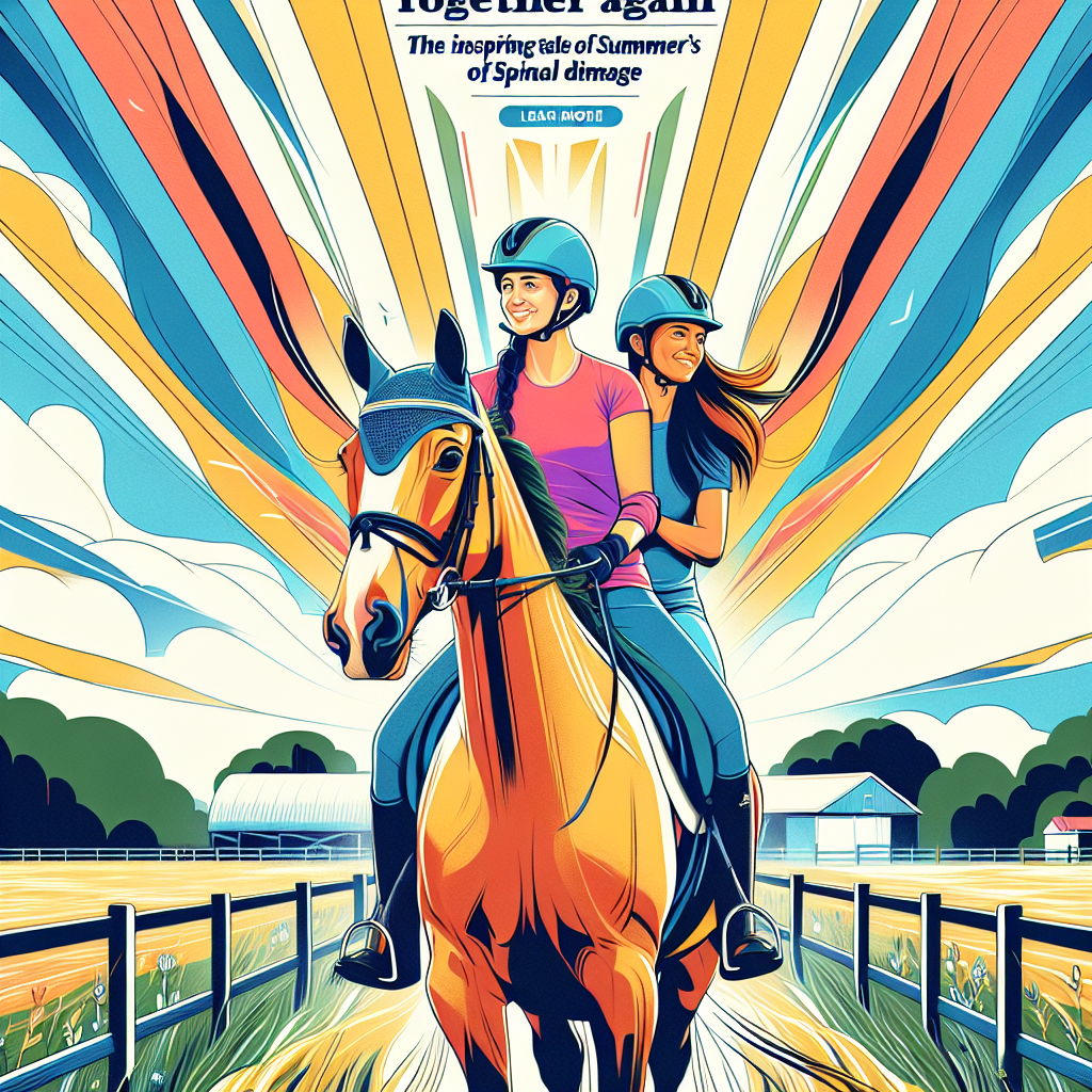 Riding Together Again: The Inspiring Tale of Summer & Cindy's Triumph Over Spinal Damage- just horse riders