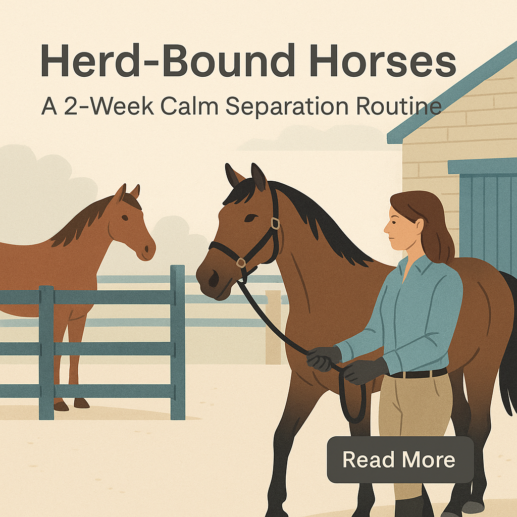 Herd-Bound Horses: A 2-Week Calm Separation Routine- just horse riders