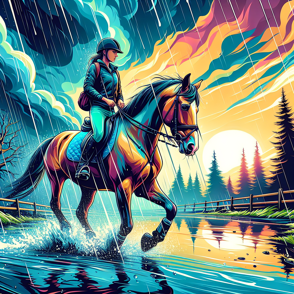 Mastering the Storm: Tips for Equestrian Success in Relentless Rainy Weather- just horse riders