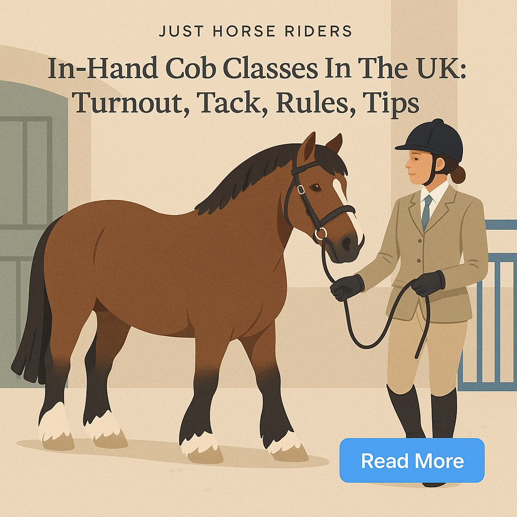In-Hand Cob Classes In The UK: Turnout, Tack, Rules, Tips- just horse riders
