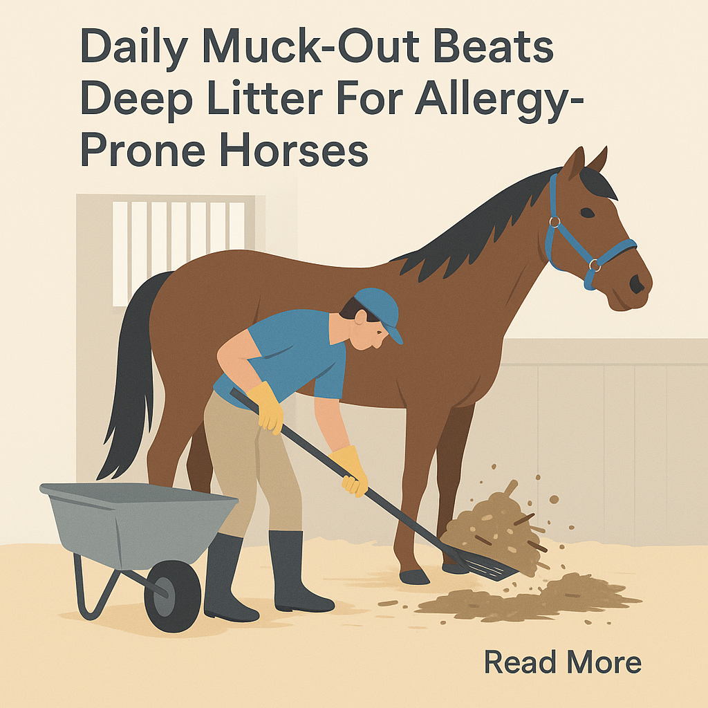 Daily Muck-Out Beats Deep Litter For Allergy-Prone Horses- just horse riders