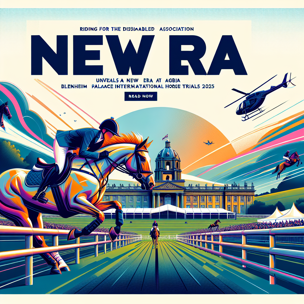 Riding For The Disabled Association Unveils New Era At Agria Blenheim Palace International Horse Trials 2025- just horse riders