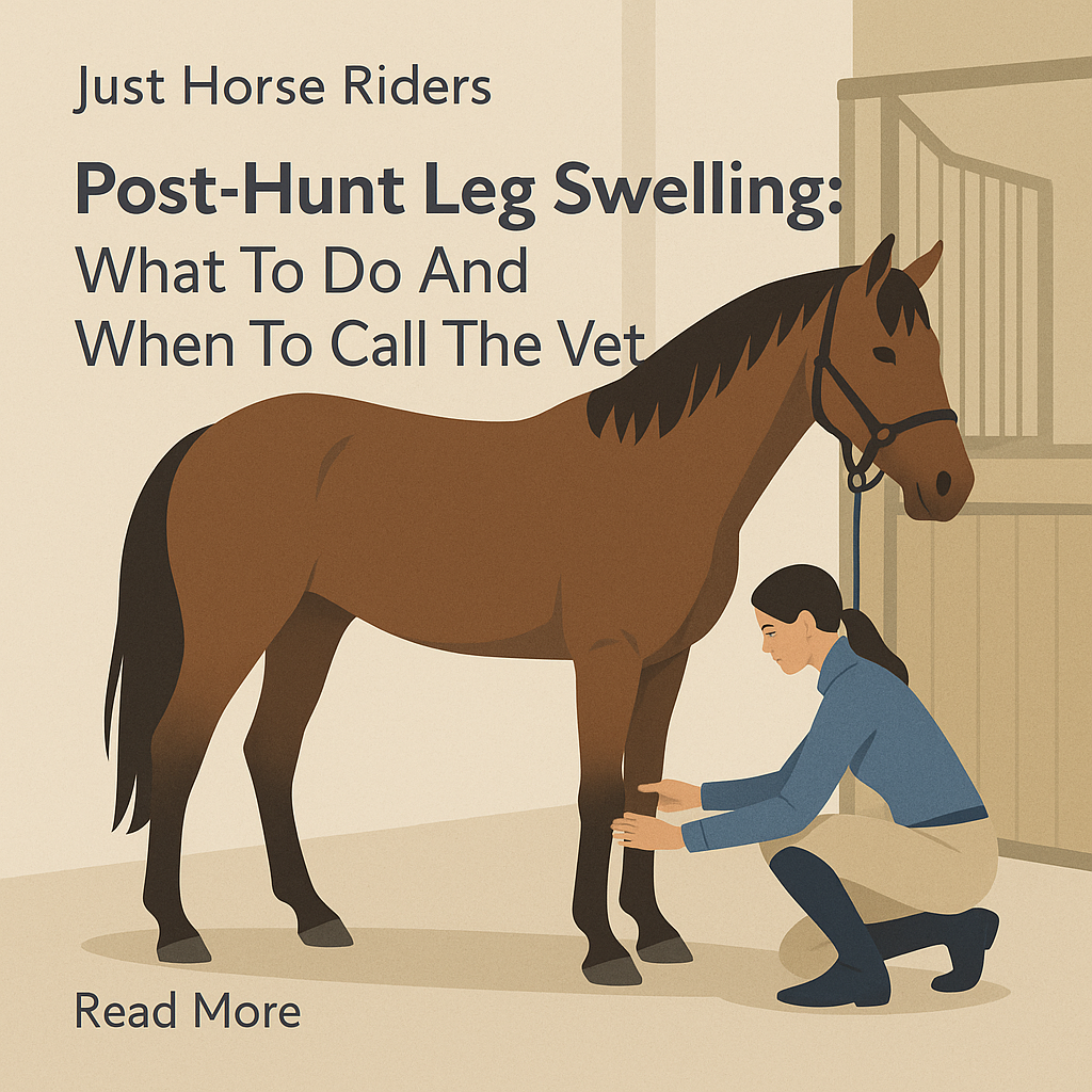 Post-Hunt Leg Swelling: What To Do And When To Call The Vet- just horse riders