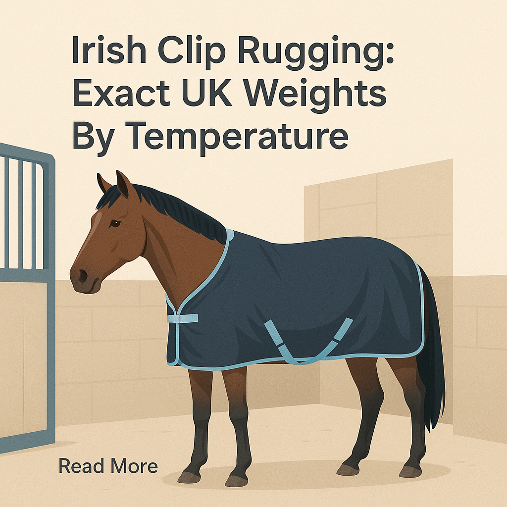 Irish Clip Rugging: Exact UK Weights By Temperature- just horse riders