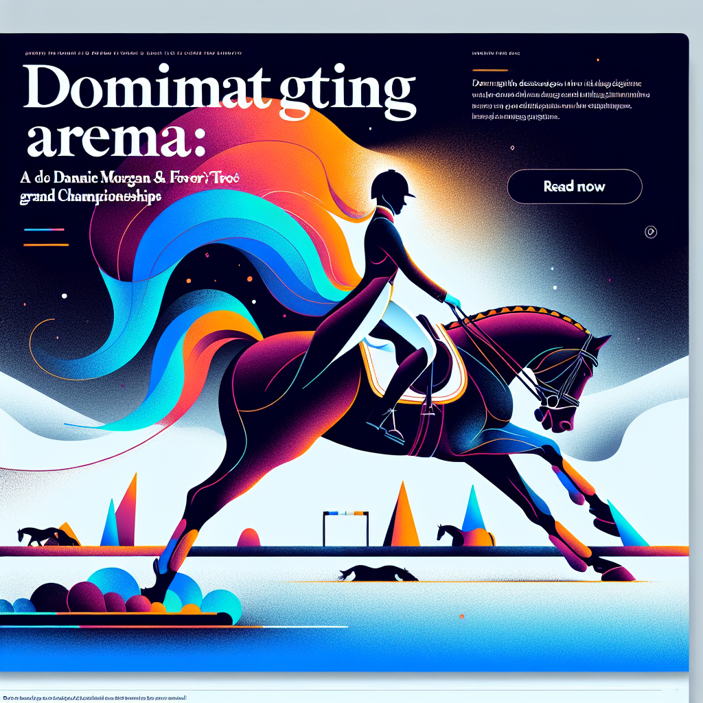 Dominating the Dressage Arena: An Ode to Dannie Morgan and Fever Tree's Grand Win at the Winter Championships- just horse riders