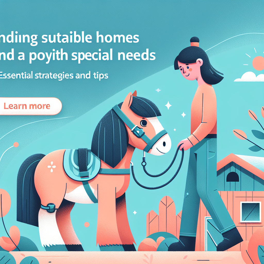 Finding Suitable Homes and Managing Care for Ponies with Special Needs: Essential Strategies and Tips- just horse riders