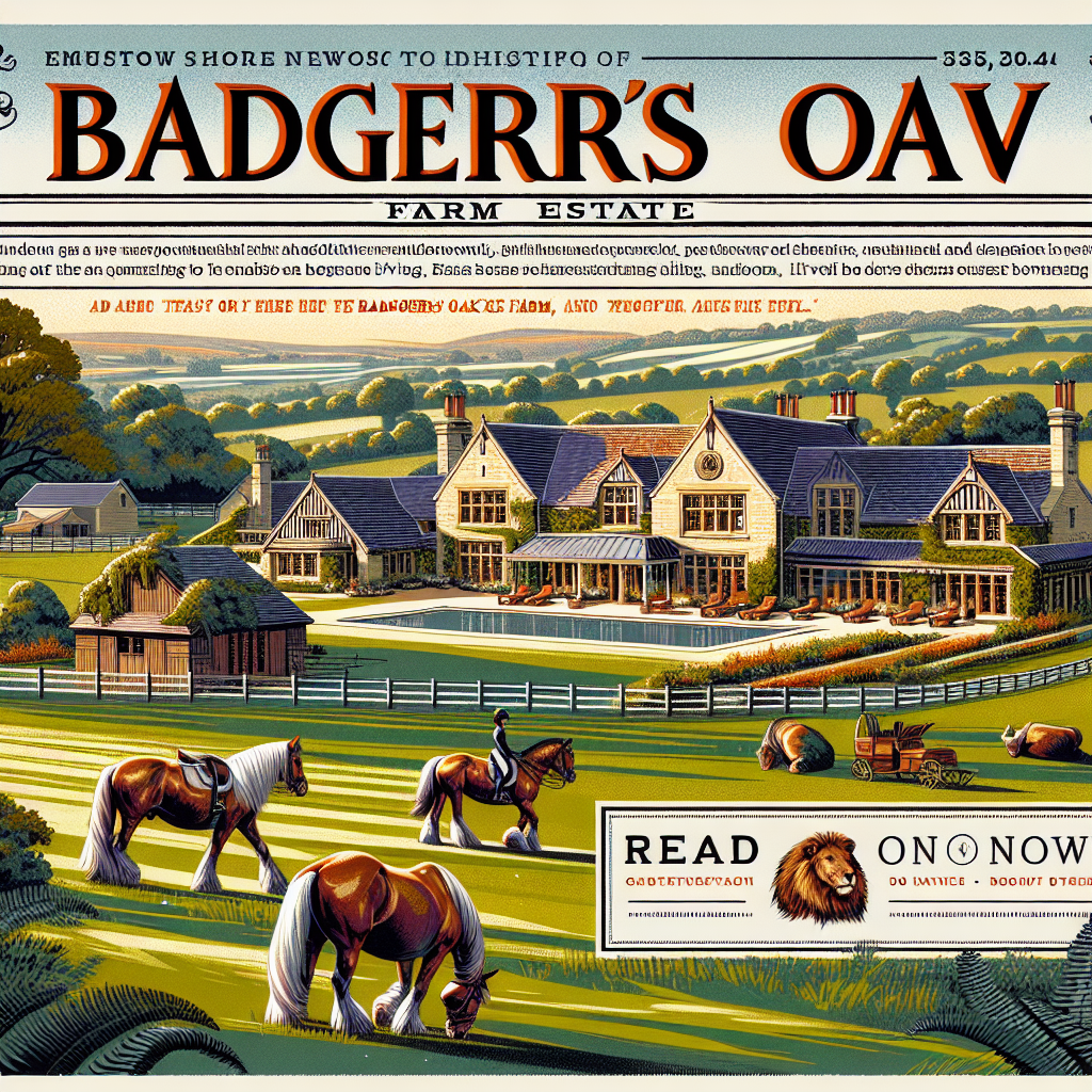 Experience the Ultimate in Luxury Equestrian Living with Badgers Oak Farm Estate on Sale- just horse riders