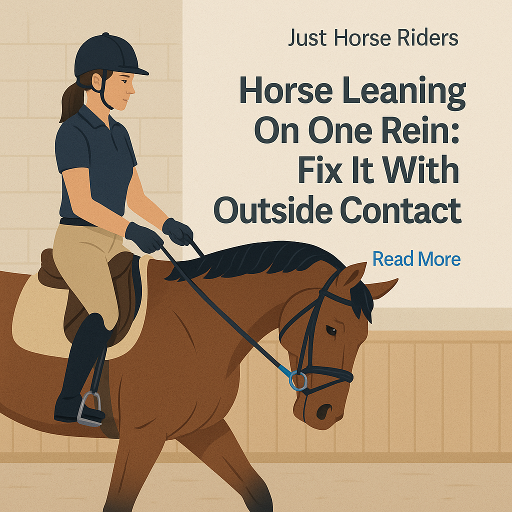 Horse Leaning On One Rein: Fix It With Outside Contact- just horse riders
