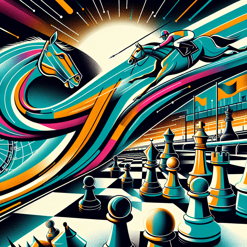 Explore Newmarket's Unique Chess and Horse Racing Art Experience- just horse riders