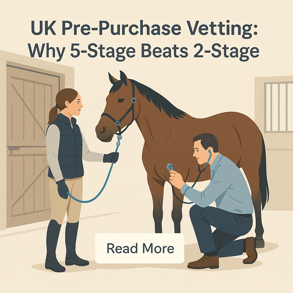 UK Pre-Purchase Vetting: Why 5-Stage Beats 2-Stage- just horse riders