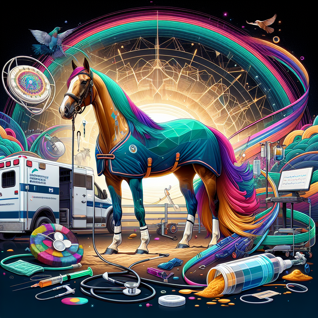 Miraculous Survival of a Show Horse: A Testament to Intensive Equine Care and Early Health Detection- just horse riders