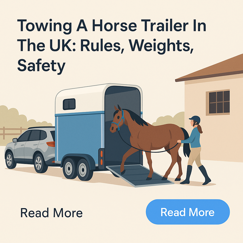 Towing A Horse Trailer In The UK: Rules, Weights, Safety- just horse riders