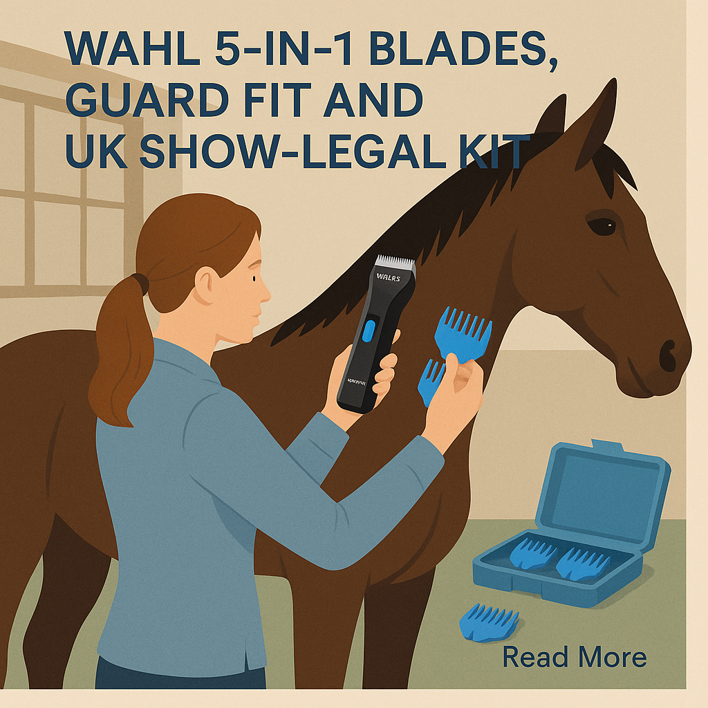 Wahl 5-In-1 Blades, Guard Fit And UK Show-Legal Kit- just horse riders