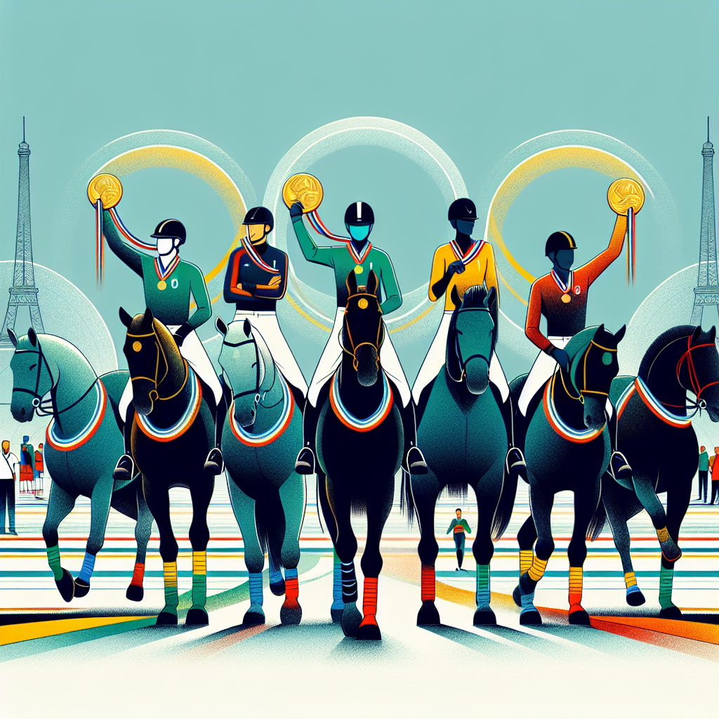 British Equestrian Teams Shine with Six Medals at 2024 Paris Olympics- just horse riders