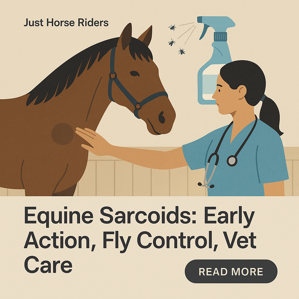 Equine Sarcoids: Early Action, Fly Control, Vet Care- just horse riders
