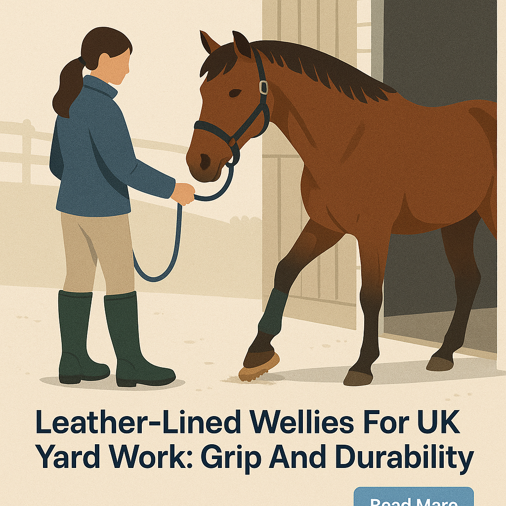 Leather-Lined Wellies For UK Yard Work: Grip And Durability- just horse riders