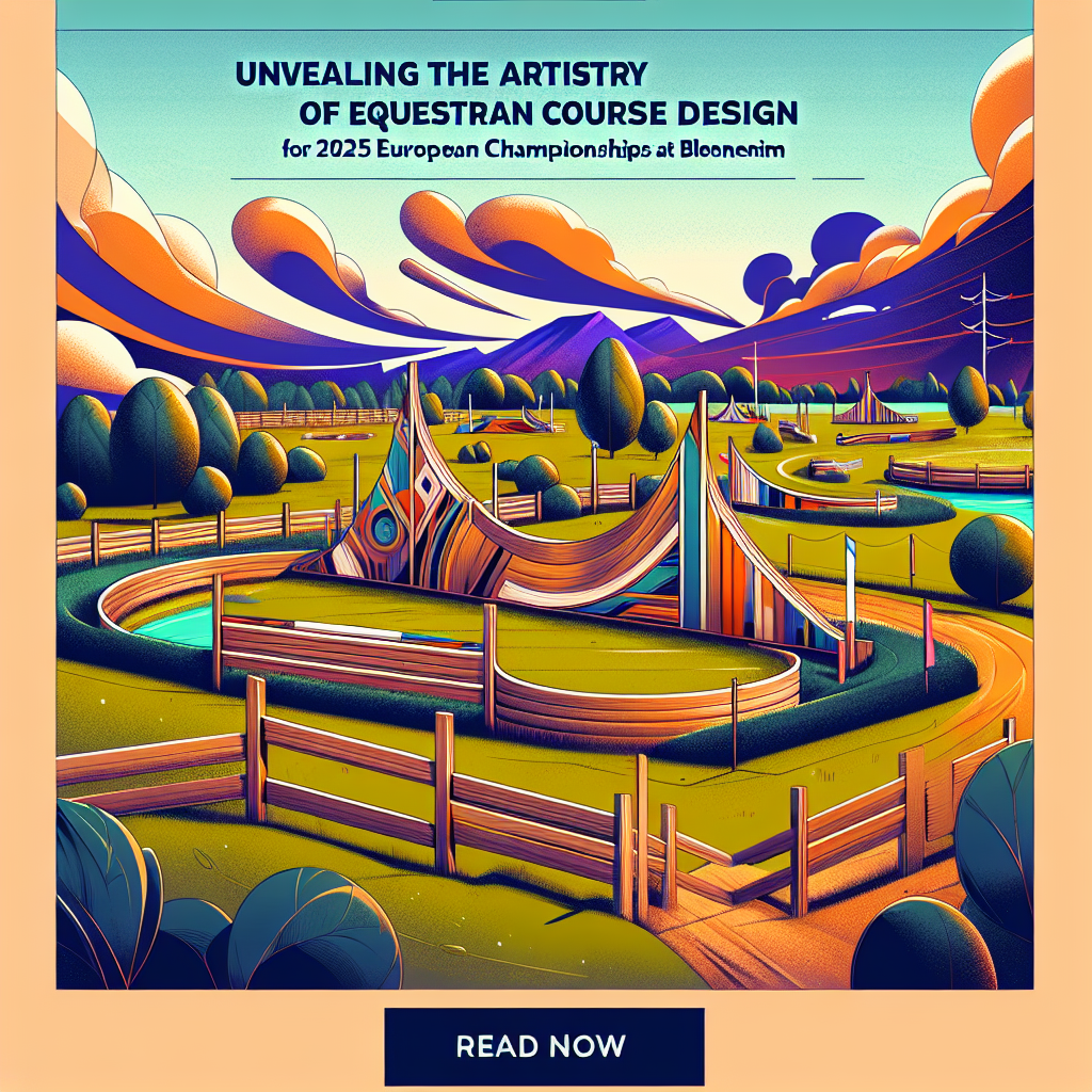 Unveiling The Artistry Of Equestrian Course Design For 2025 European Championships At Blenheim- just horse riders