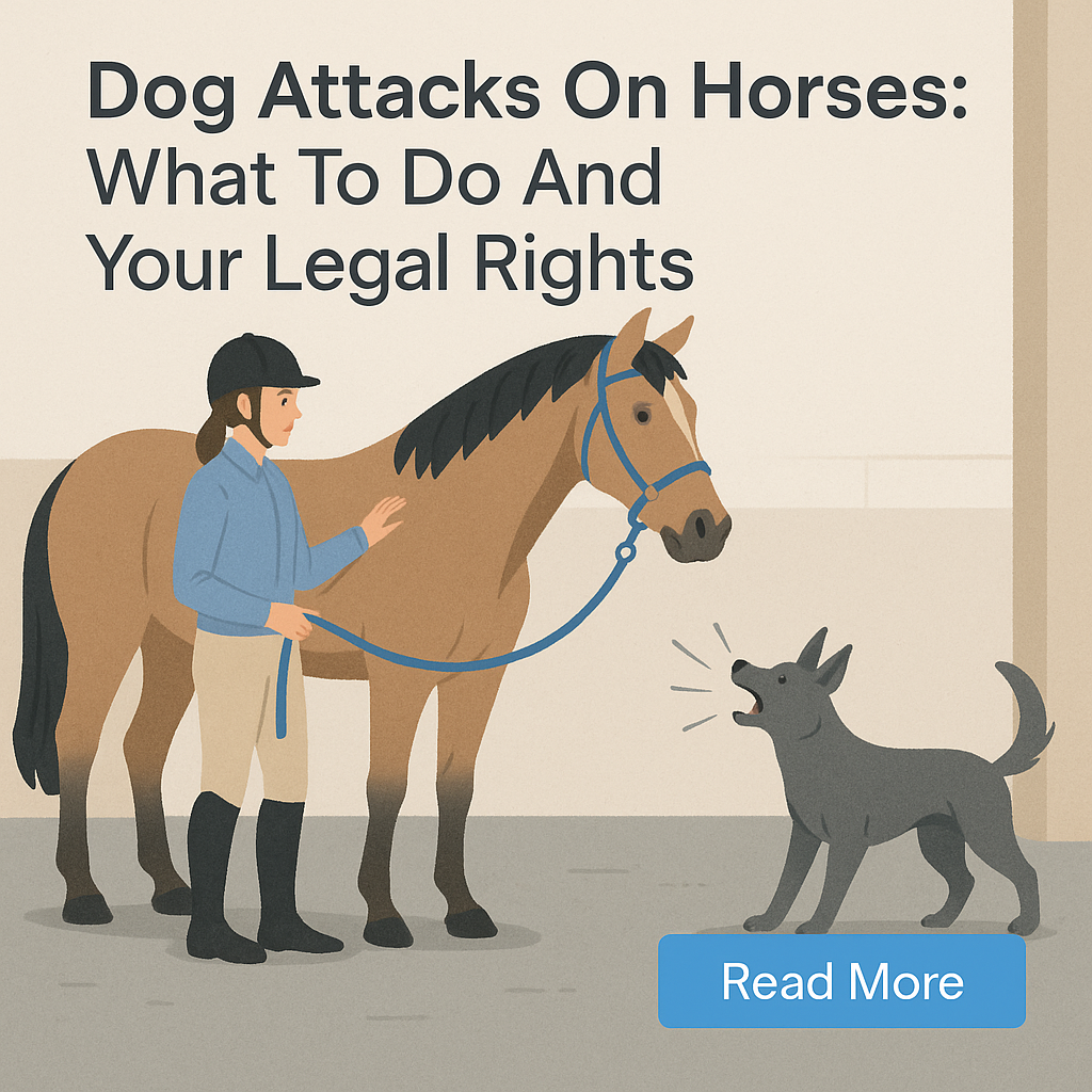 Dog Attacks On Horses: What To Do And Your Legal Rights- just horse riders