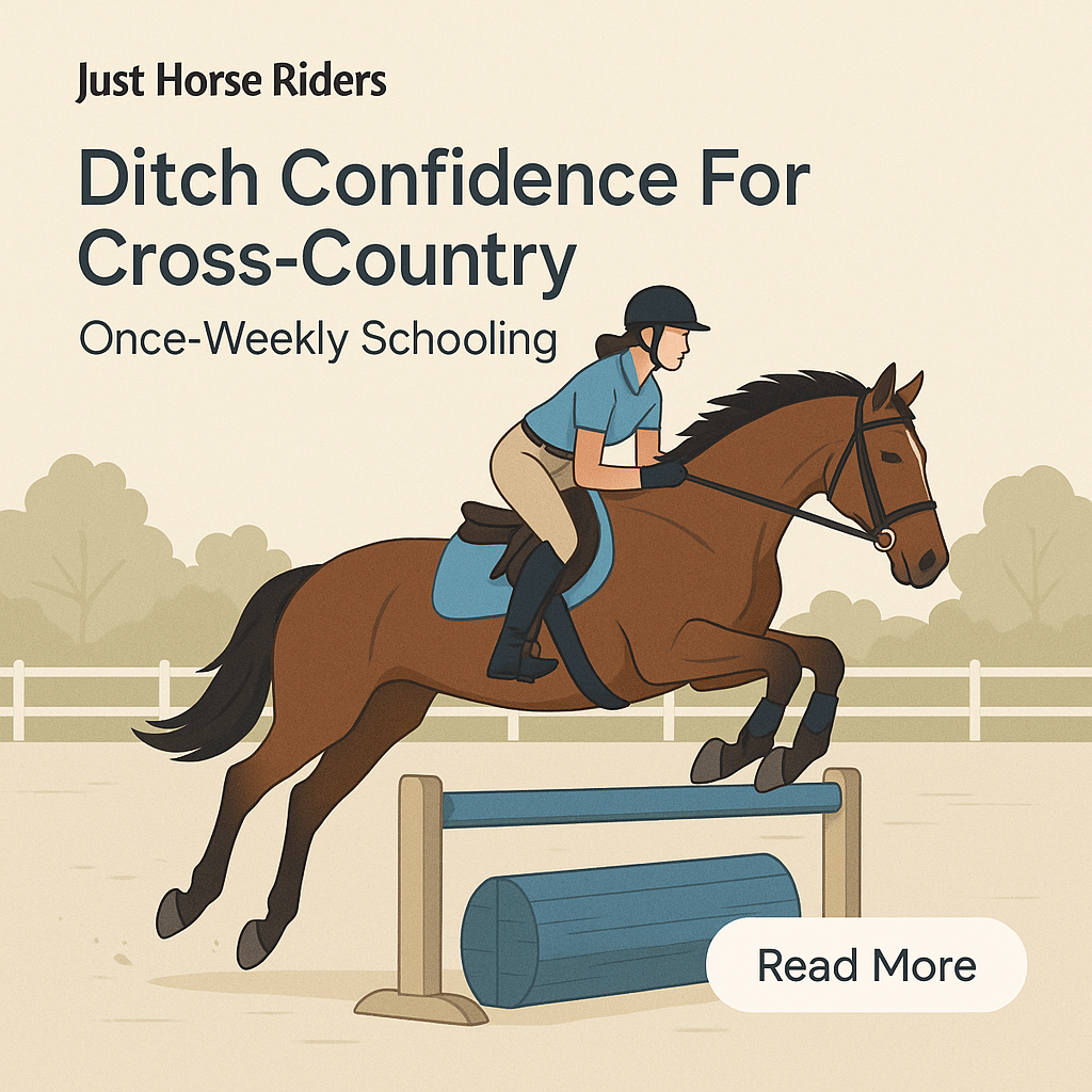 Ditch Confidence For Cross-Country: Once-Weekly Schooling- just horse riders