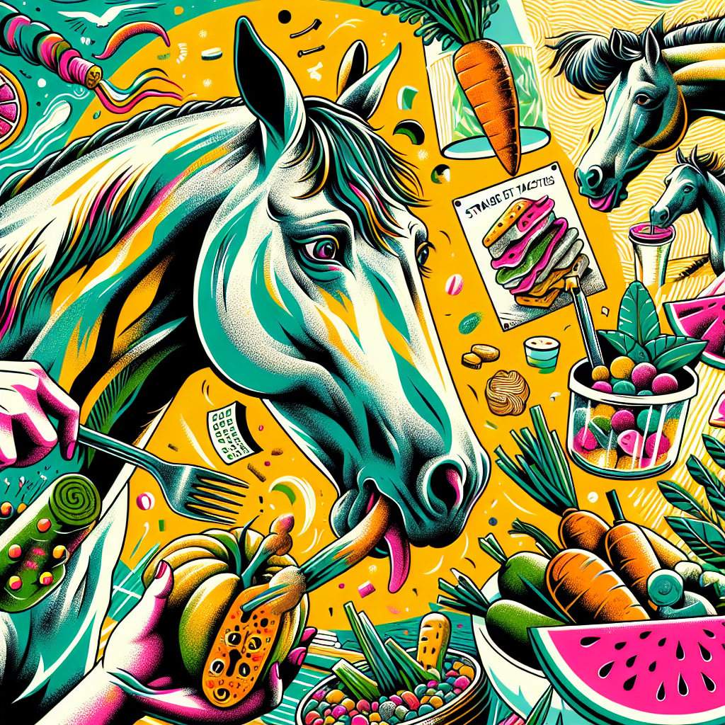 Exploring the Quirky Tastes of Horses: Unusual Treats and Strange Eating Habits Revealed- just horse riders
