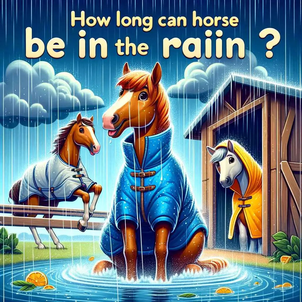how long can horse stay in the rain for - just horse riders