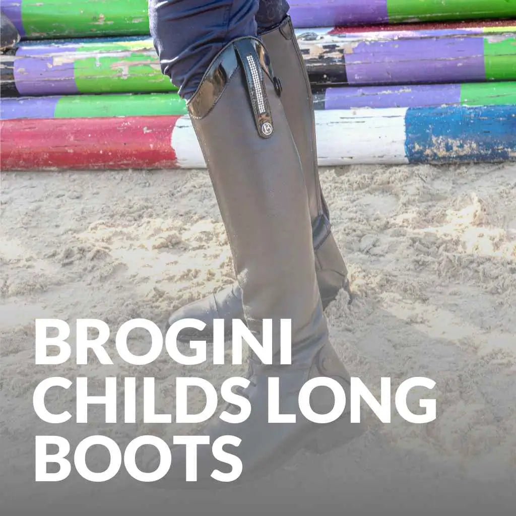 brogini childs long horse riding boots - just horse riders