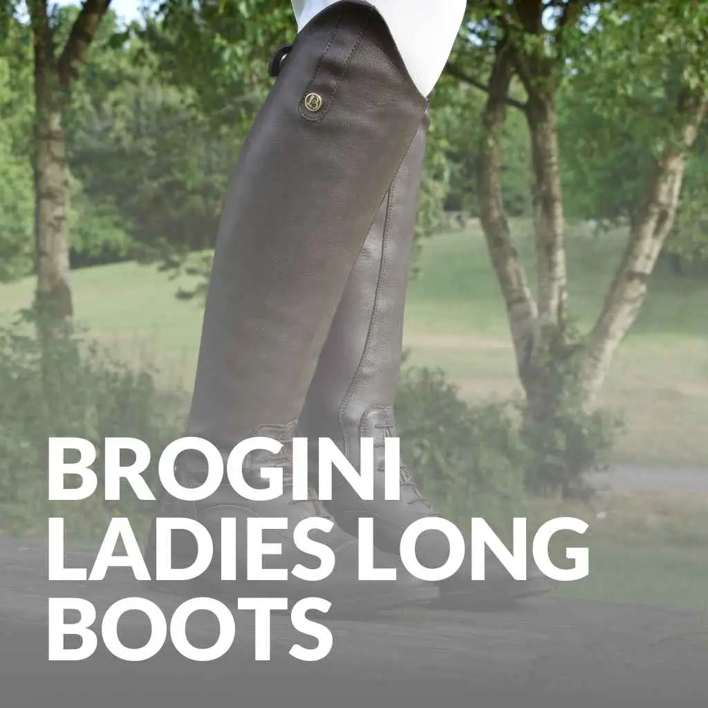 brogini ladies long horse riding boots - just horse riders.