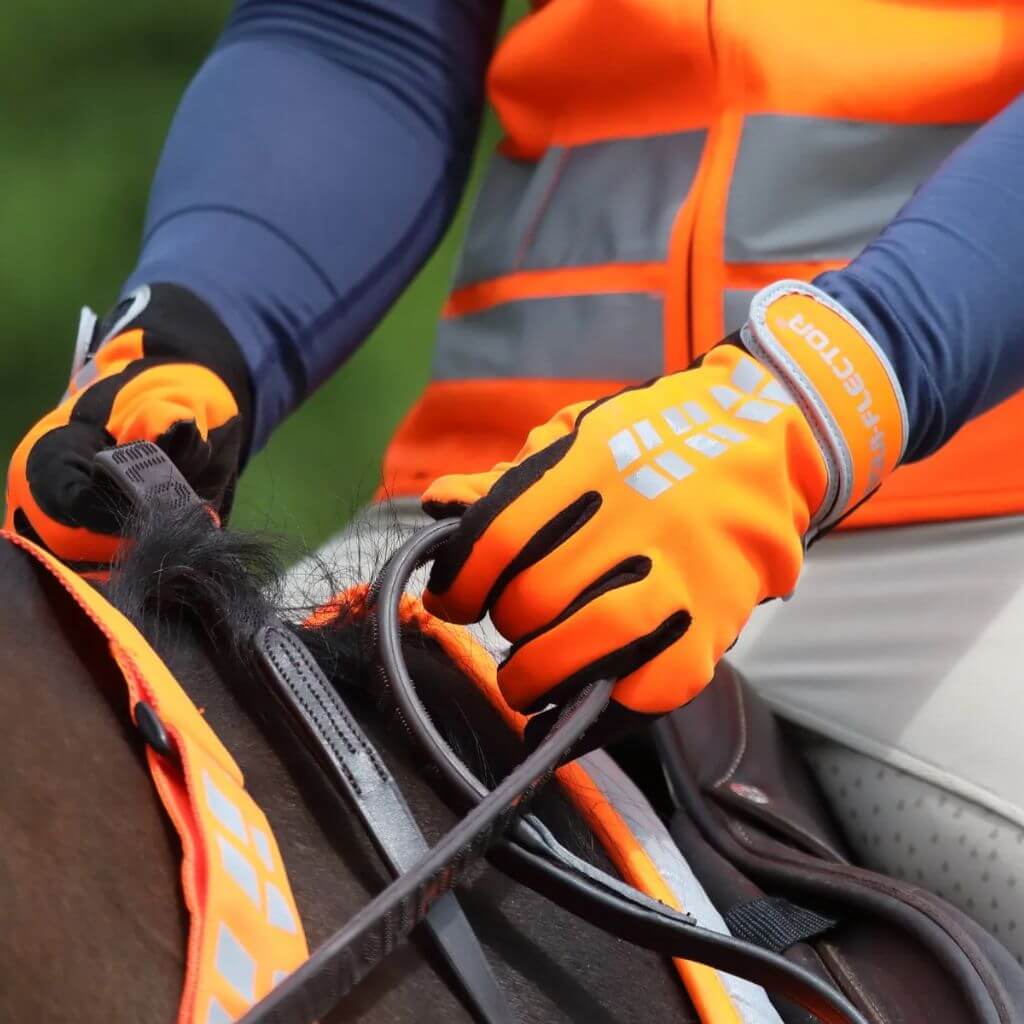 Stay Safe & Stylish with Hi-Viz Horse Riding Gloves | Just Horse Riders