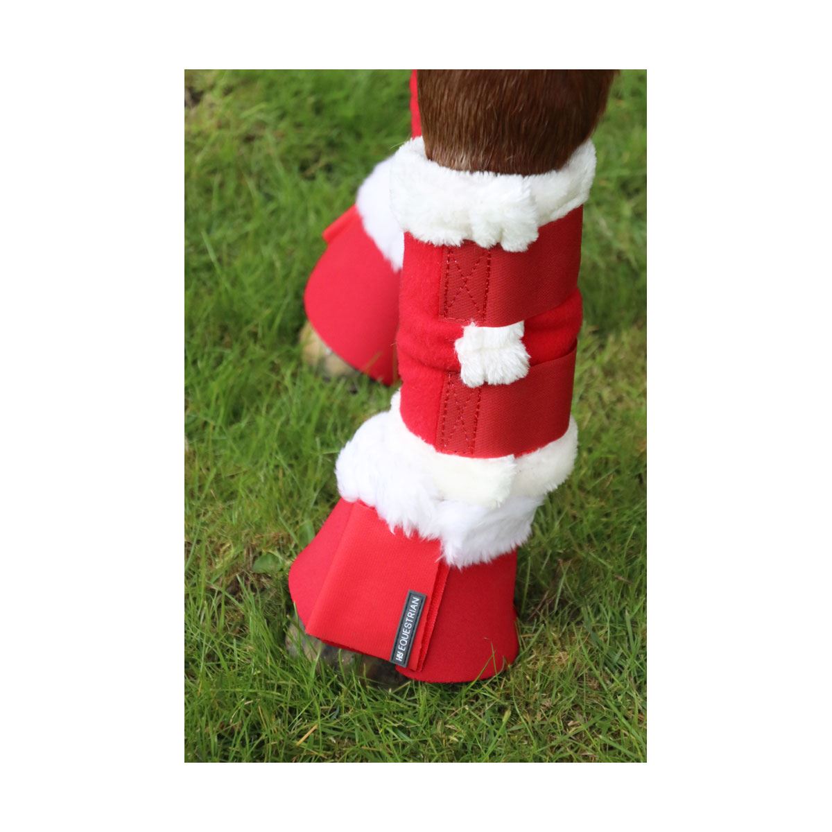 Hy Equestrian Christmas Santa Over Reach Boots - Just Horse Riders