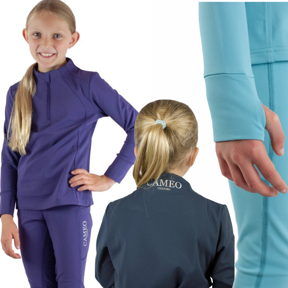 Cameo Equine Junior Thermo Riding Baselayer: For warmth & comfort in winter - Just Horse Riders