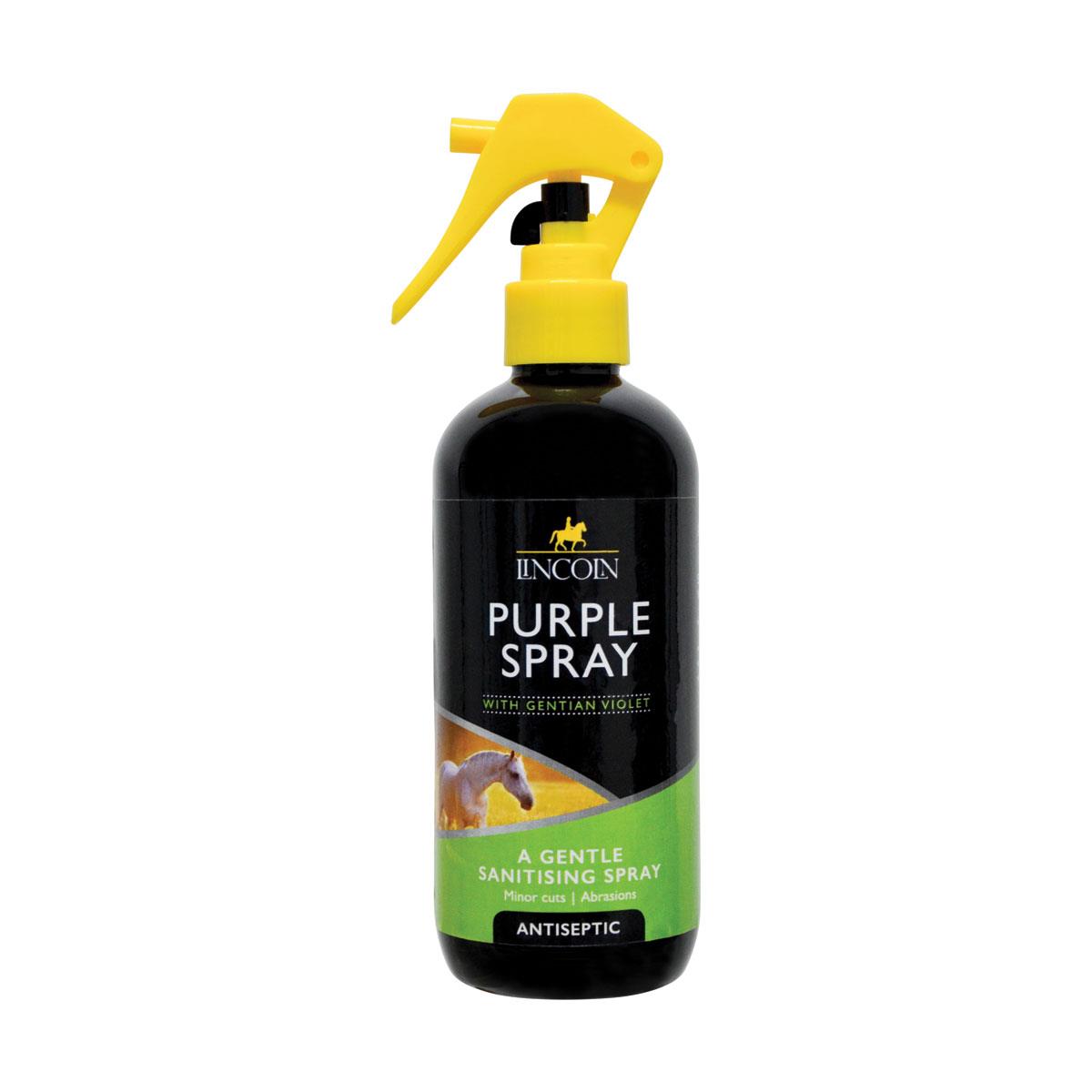 Lincoln Purple Spray - A must-have antibacterial and antifungal spray for minor cuts and abrasions, ensuring your horse heals faster with a non-sting formula.
