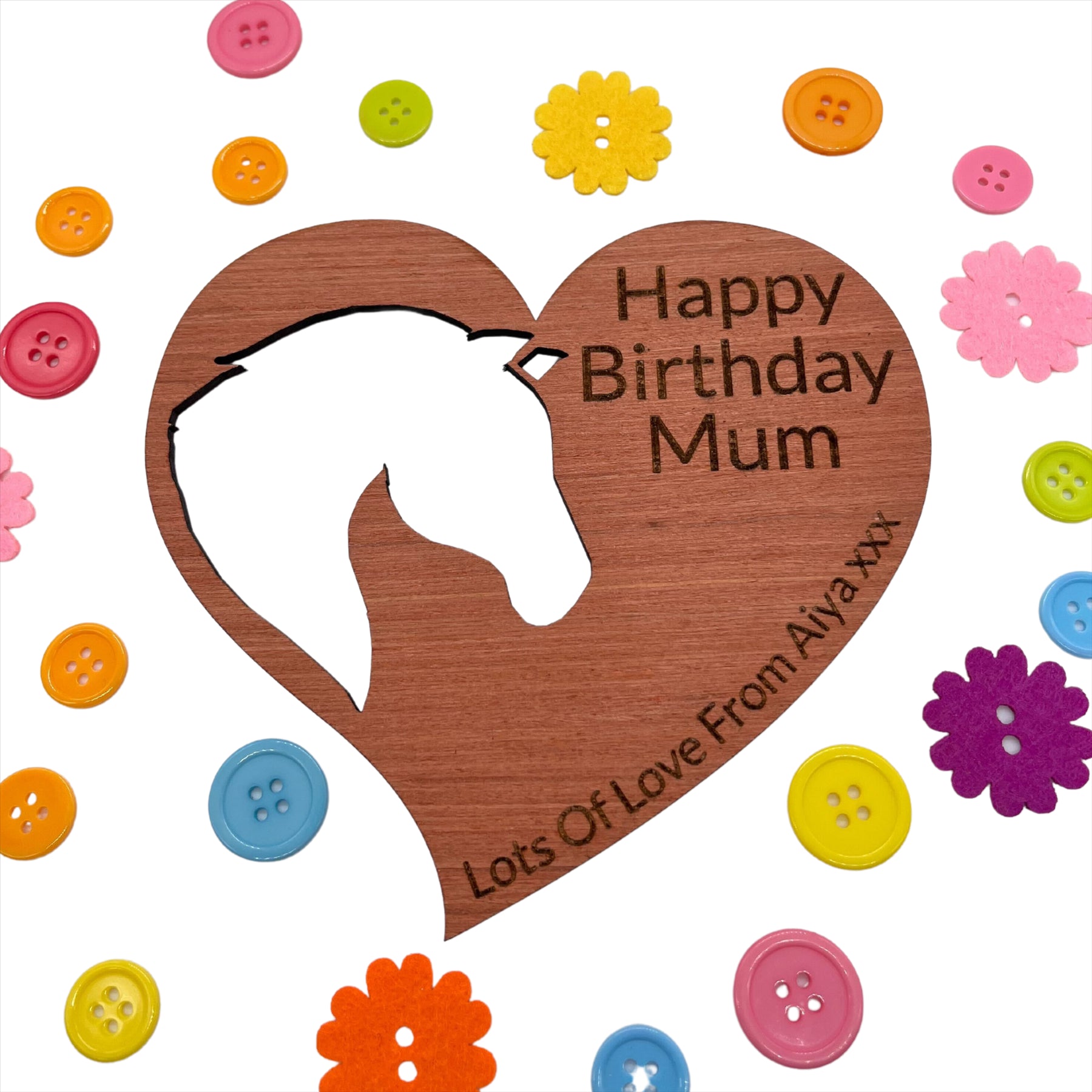 Personalised Horse Happy Birthday Gift Fridge Magnet -Horse Mad Birthday Present - Just Horse Riders