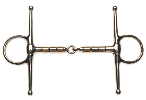 Korsteel Full Cheek Snaffle with Copper Rollers - Just Horse Riders