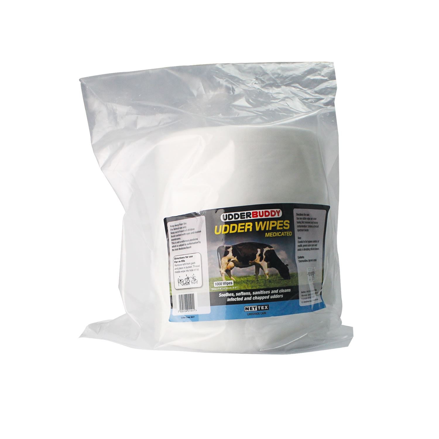 Nettex Medicated Conditioning Dairy Udder Wipes - Just Horse Riders