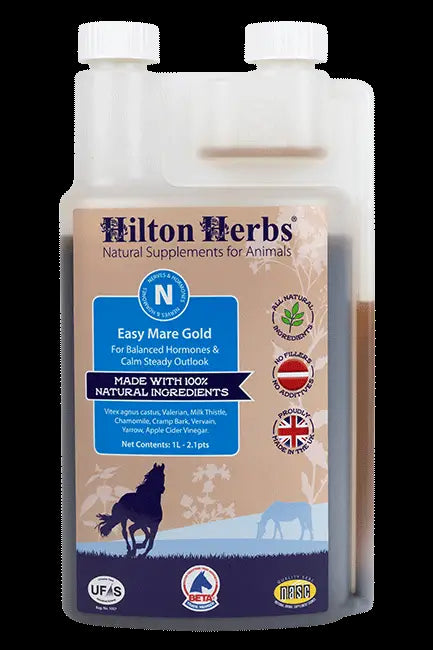 Hilton Herbs Easy Mare Gold for balanced hormonal system in horses