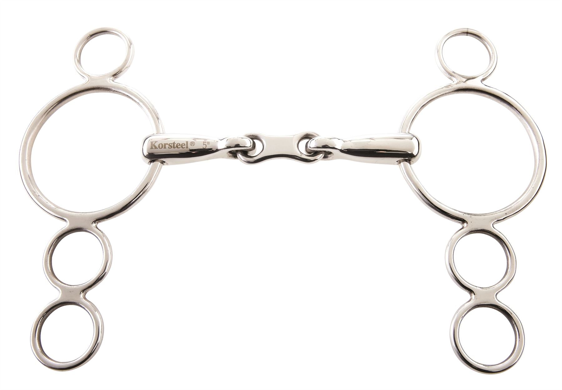 Korsteel Dutch Gag French Link 3 Ring - Just Horse Riders