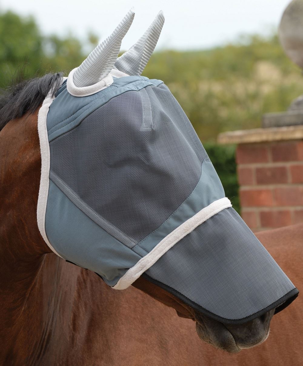Weatherbeeta Deluxe Fly Mask With Nose - Just Horse Riders