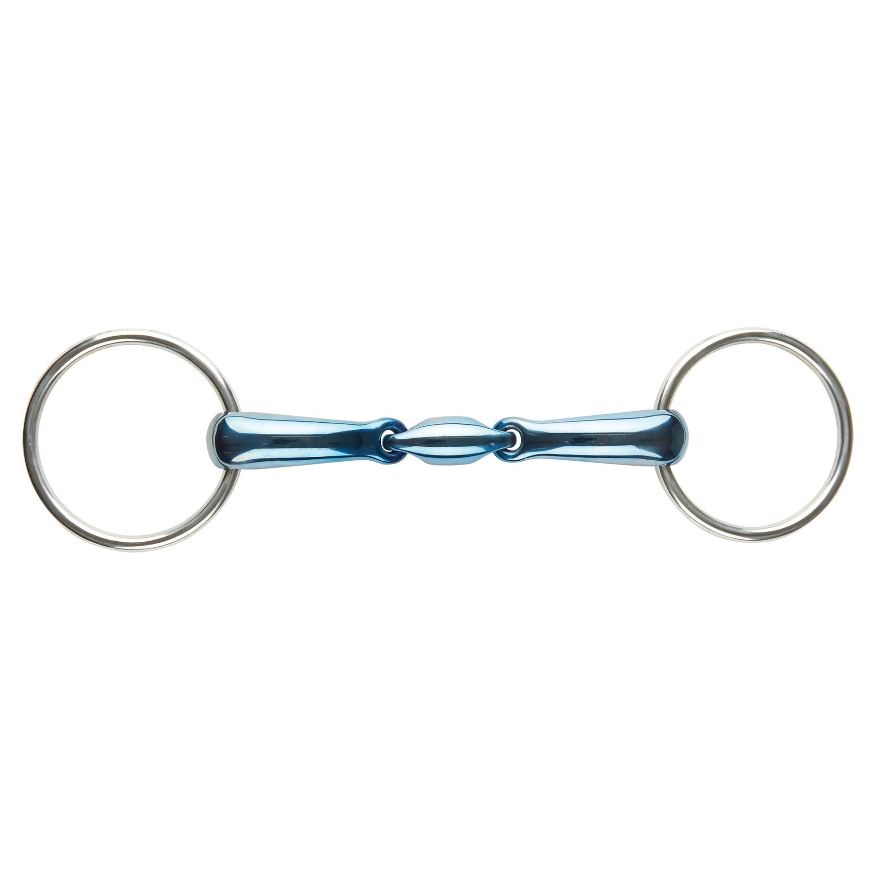 JP Korsteel Blue Steel Oval Link Loose Ring Snaffle Bit - Just Horse Riders