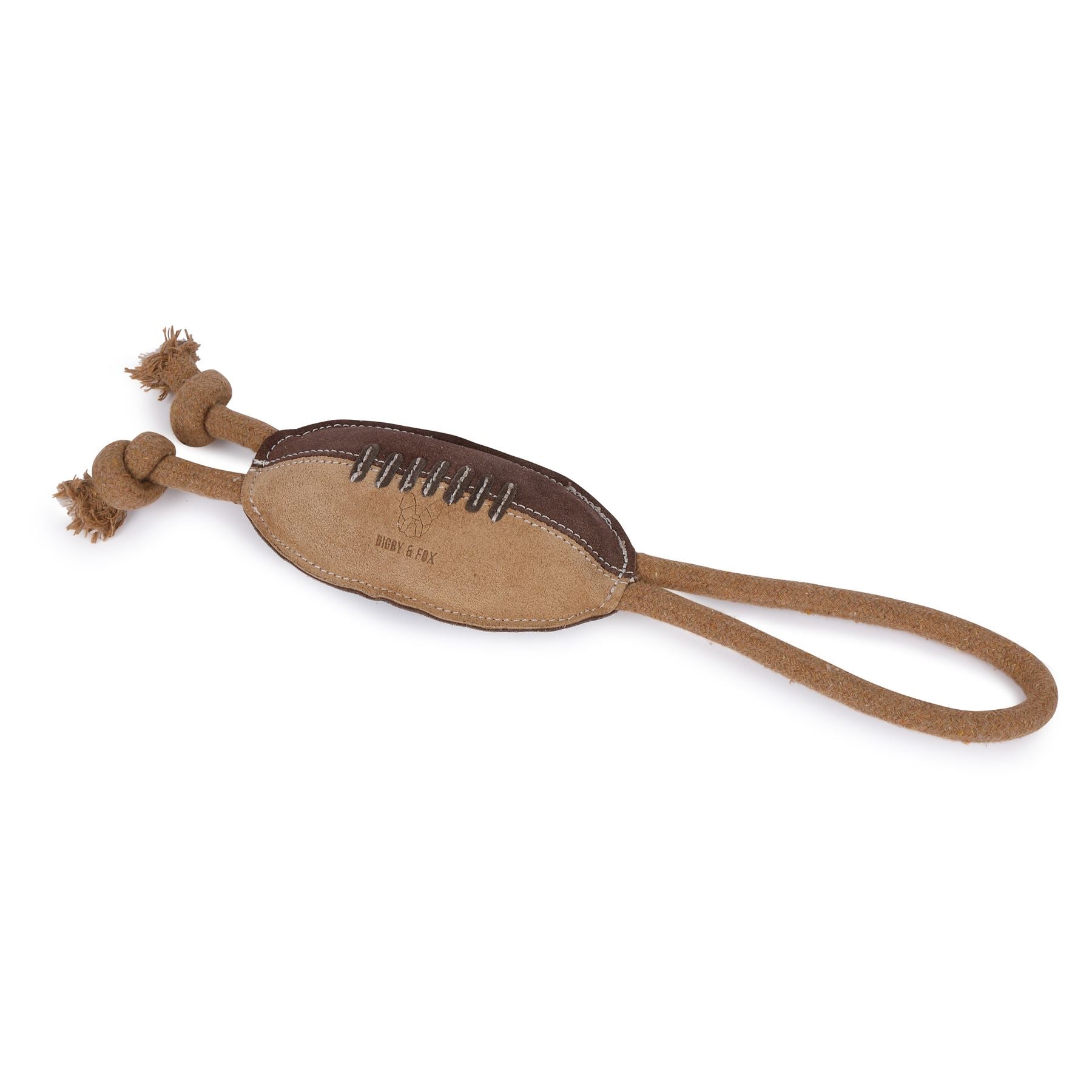 Digby & Fox Leather Rugby Ball Toy - Just Horse Riders