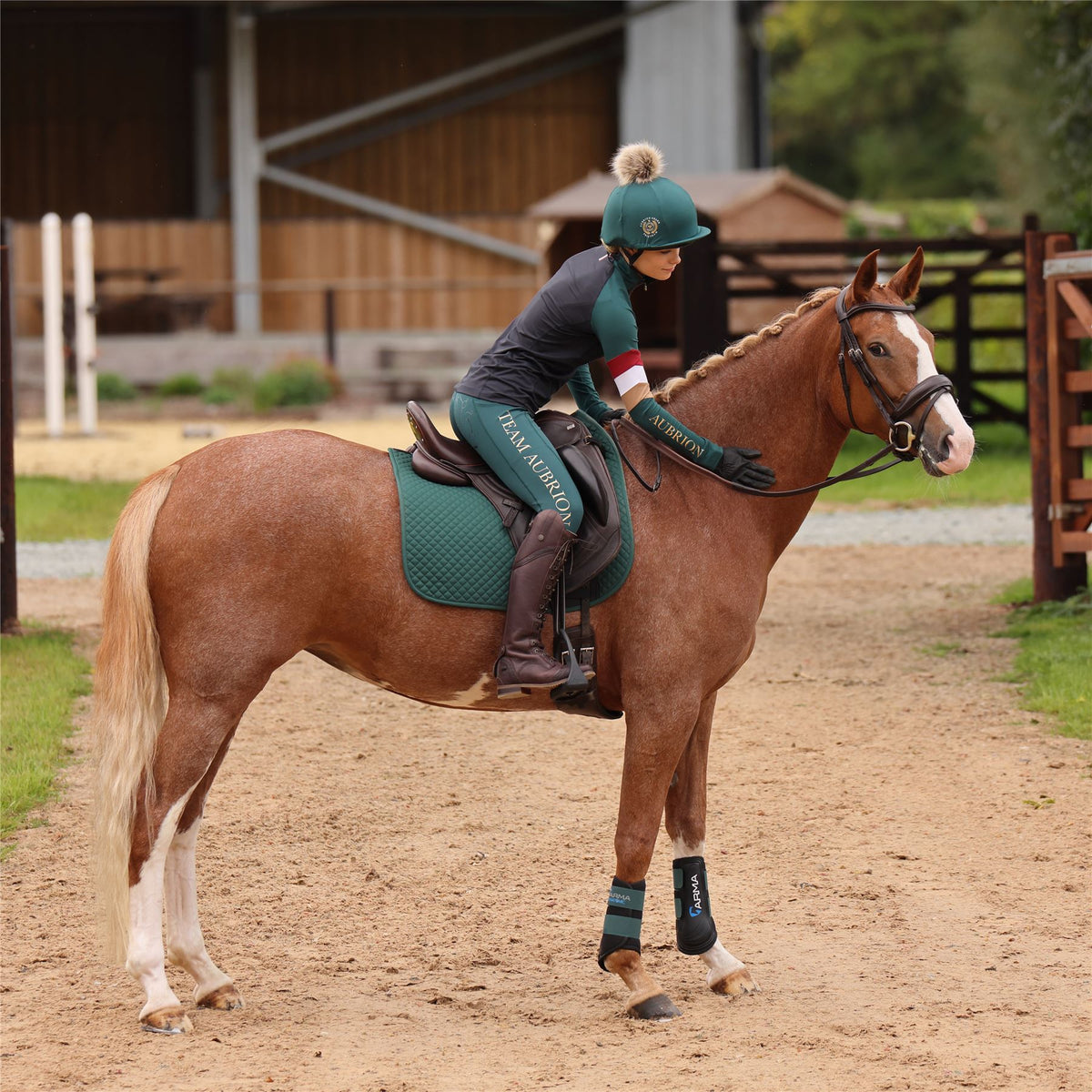 Shires Aubrion Team Hat Silk | Fast UK dispatch – Just Horse Riders