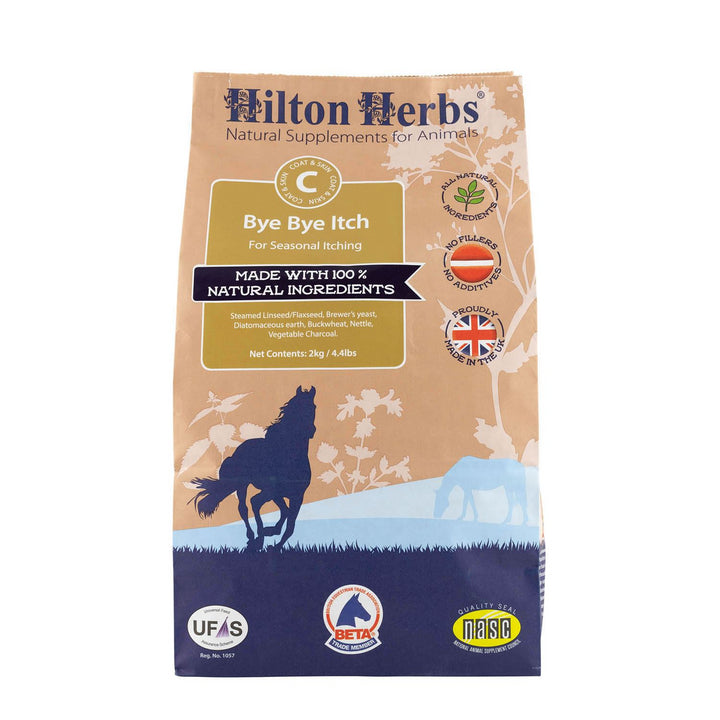 Hilton Herbs Bye Bye Itch for healthy horse skin and coat