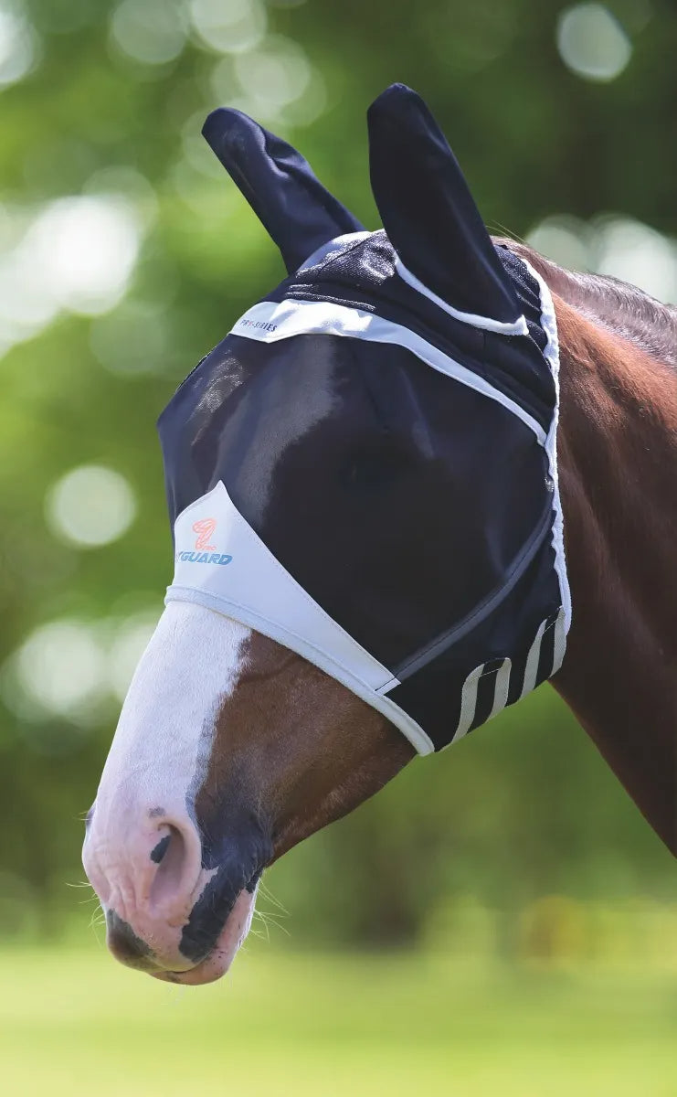 Shires Flyguard Pro Fine Mesh Fly Mask with Ears