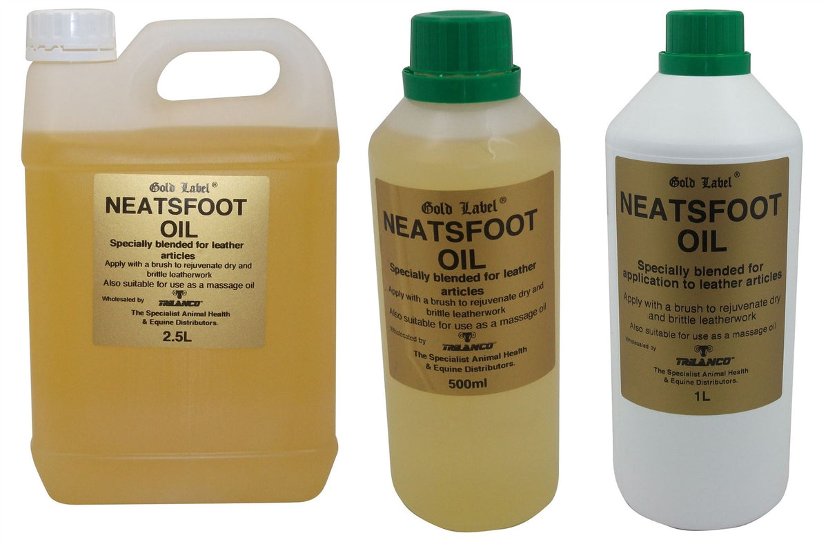 Gold Label Neatsfoot Oil Leather Care | Next Day Delivery – Just Horse ...