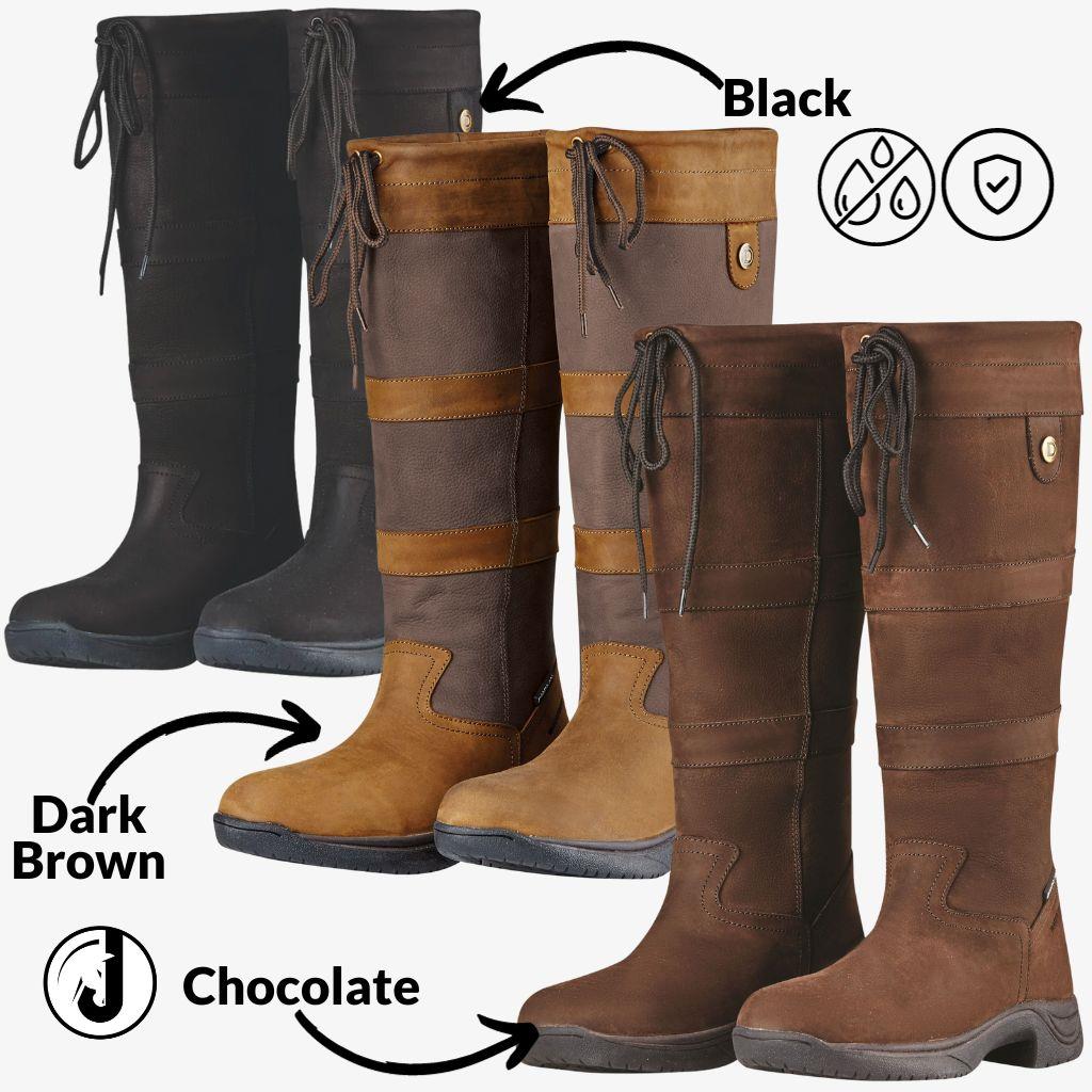 Dublin River Boots With Waterproof Membrane - best ladies waterproof dog walking boots - Just Horse Riders